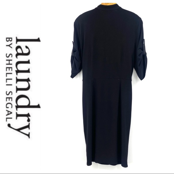 💕SALE💕 Laundy by Shelli Segal Black Dress - Picture 3 of 9